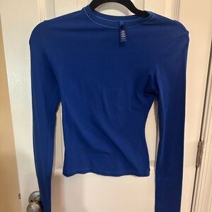 SKIMS Cobalt cotton Long Sleeve Tee